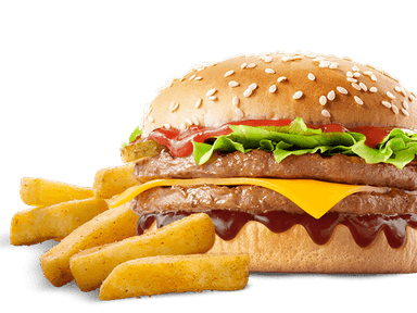 Cheesy BBQ Double