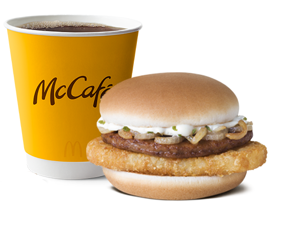 Boerie & Hash Brown Stack with Filter Coffee