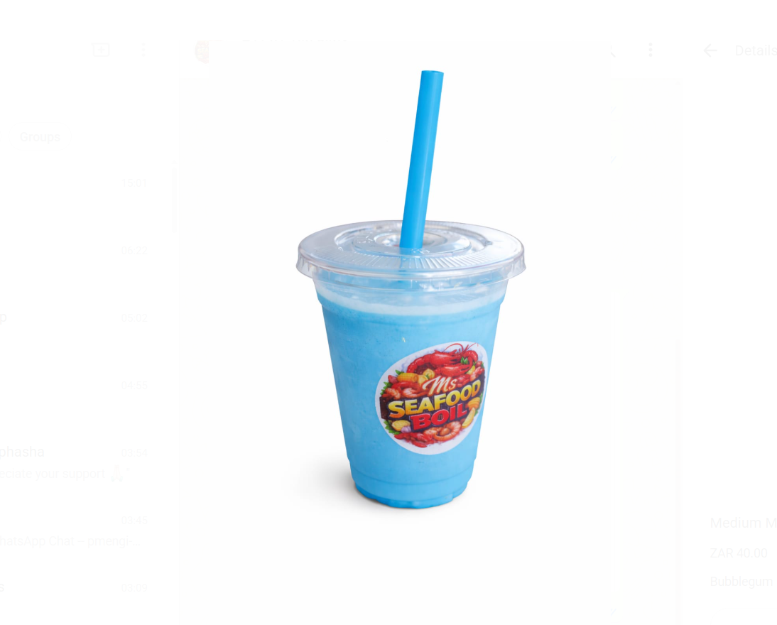 Ms Seafood Boil Milkshake (Bubblegum, Strawberrym & Chocolate)
