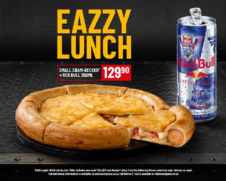 EAZZY LUNCH SMALL CRAM-DECKER + RED BULL 250ml