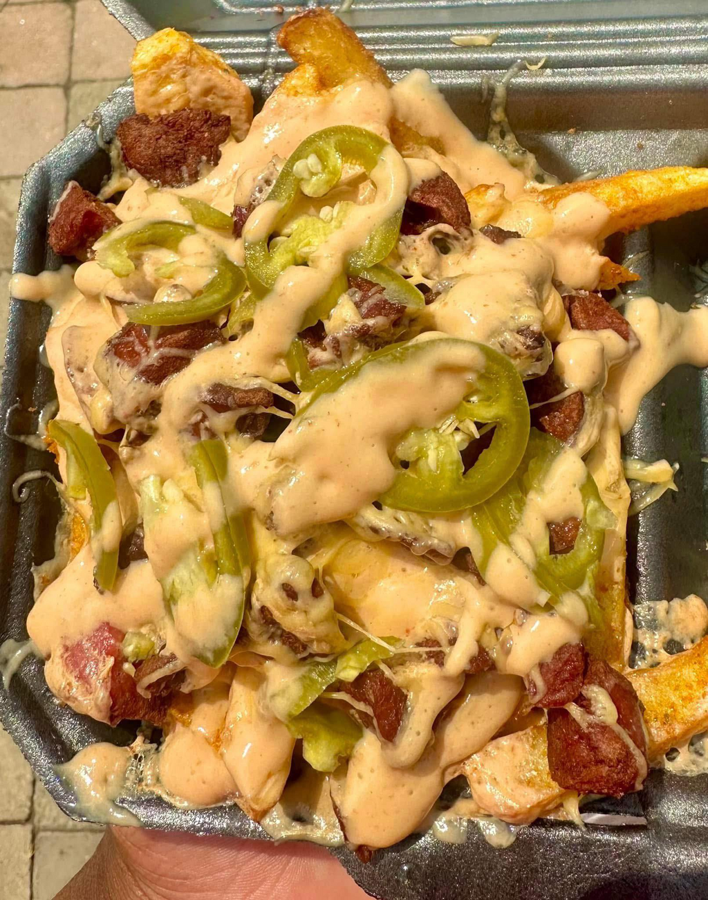 Small & Loaded Chips (Jalapeño, Russian Bits, Cheddar Cheese & Cheese Sauce)